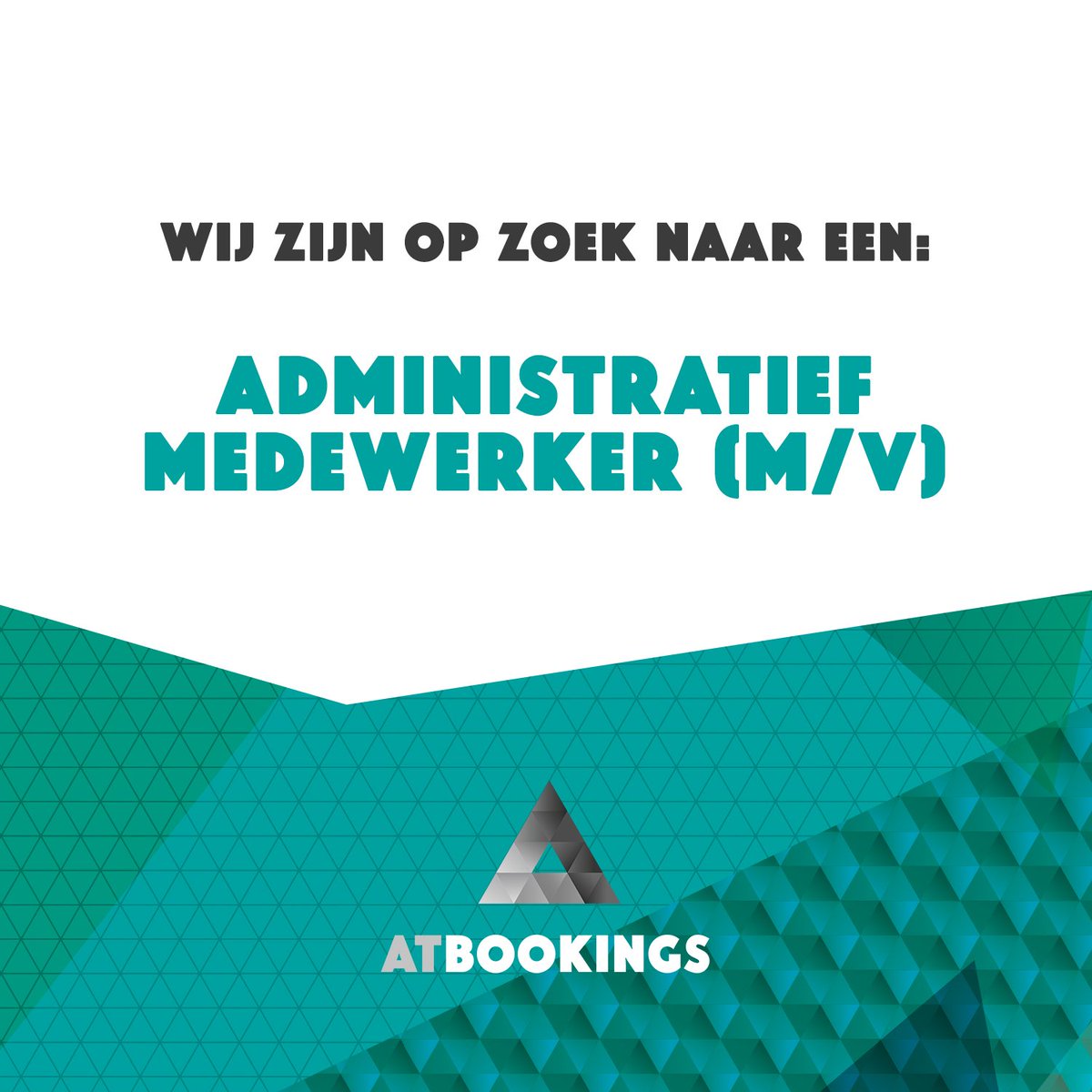 Word jij onze nieuwe collega? Wij zijn op zoek naar Administratief Medewerker (M/V)!
Meer info: bit.ly/2s3xOOJ #vacature