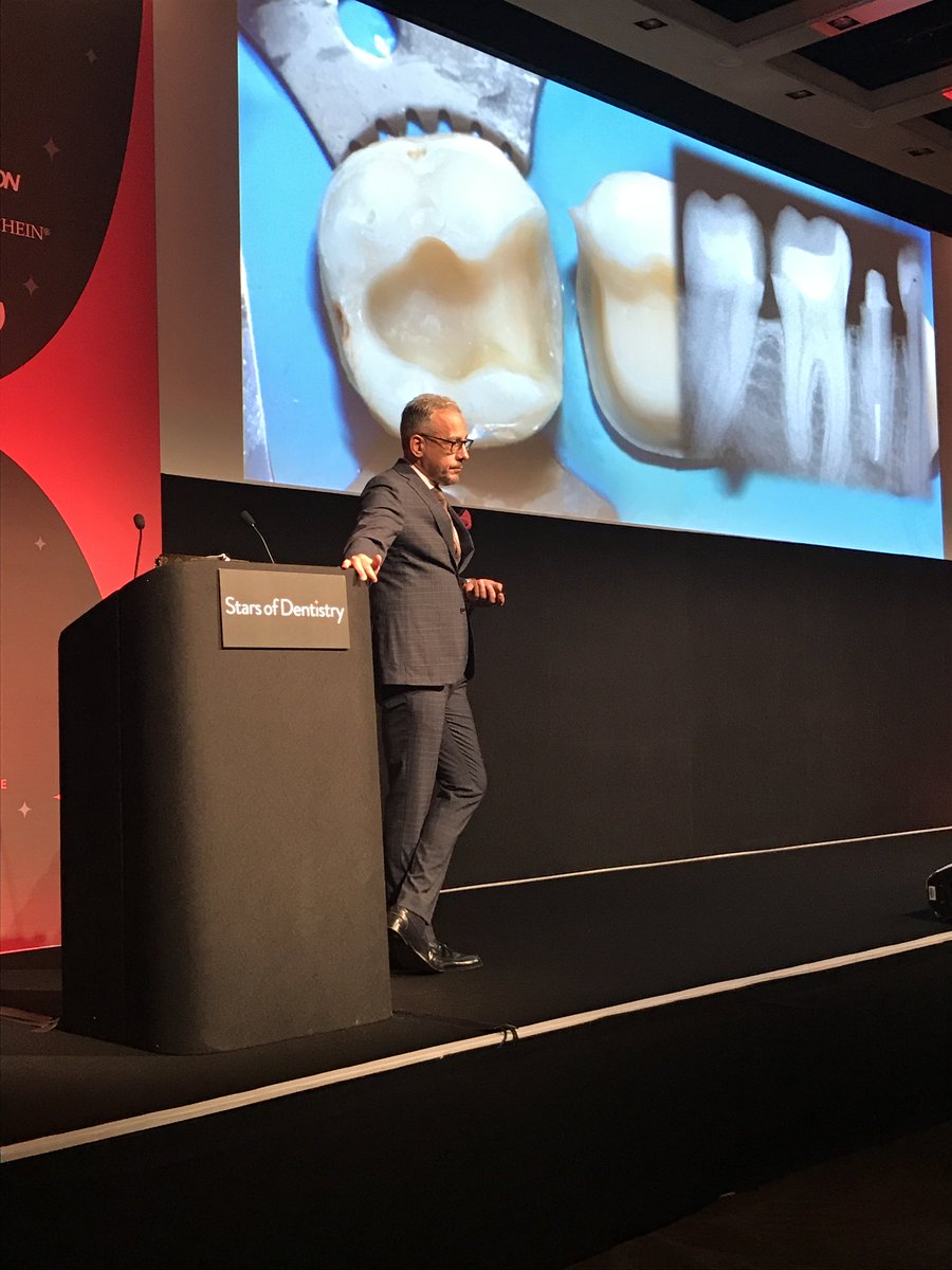 Dentistry's tweet photo. Walter Devoto kicks off his lecture: 'When to do what: direct - indirect'
#StarsofDentistry17
#dentistry https://t.co/tiBuSlap45