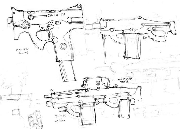 BoichiCom's tweet photo. Some of #Boichi's gun designs for his korean work Diablo Metatron.
This was well before he came to Japan or even #SunKenRock https://t.co/Z4WrI37h6o