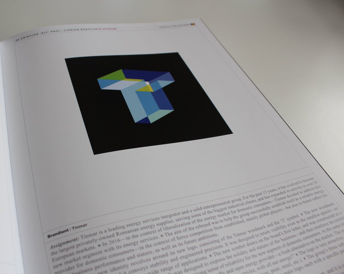 The Graphis Logo Design 9 book has landed in the office — we’re proud to see our work for Tinmar featured in the Platinum Award section!