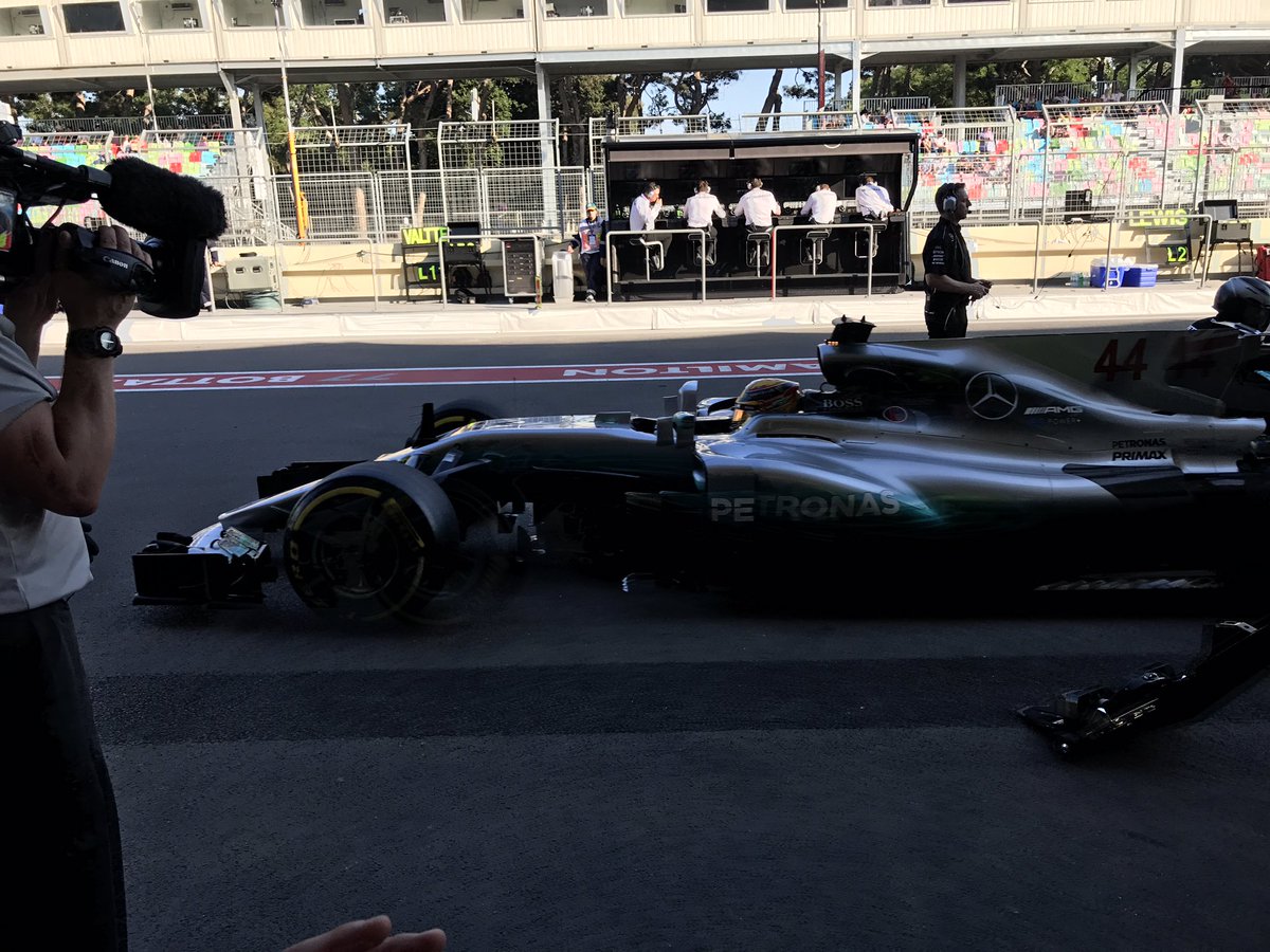 Mercedes Amg F1 On Twitter Lh44 In For Pit Stop Practice