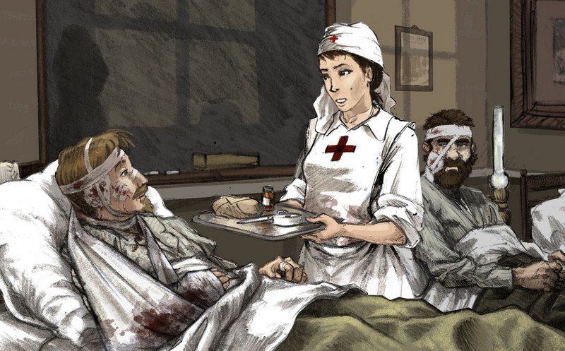 Classe1914's tweet photo. En attente d'être opéré à l'hôpital de Saumur, Victor envisage de passer son permis de conduire avec l'armée! (dessin @Classe1914 B.Blasco) https://t.co/WG6ldOE2HP