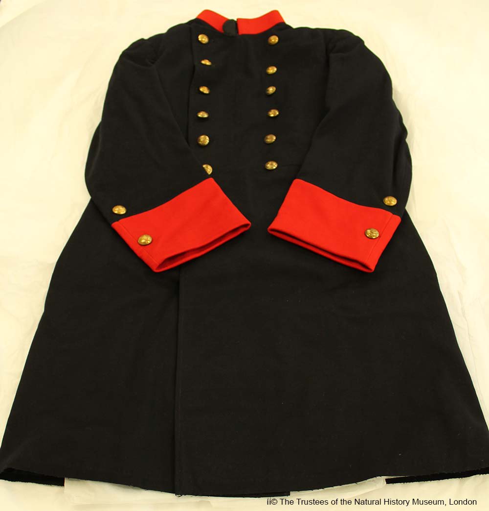 NHM_Library's tweet image. @NHM_London uniform jacket from early c20th #dapper #shinybuttons #heritageMW #MuseumWeek #archives