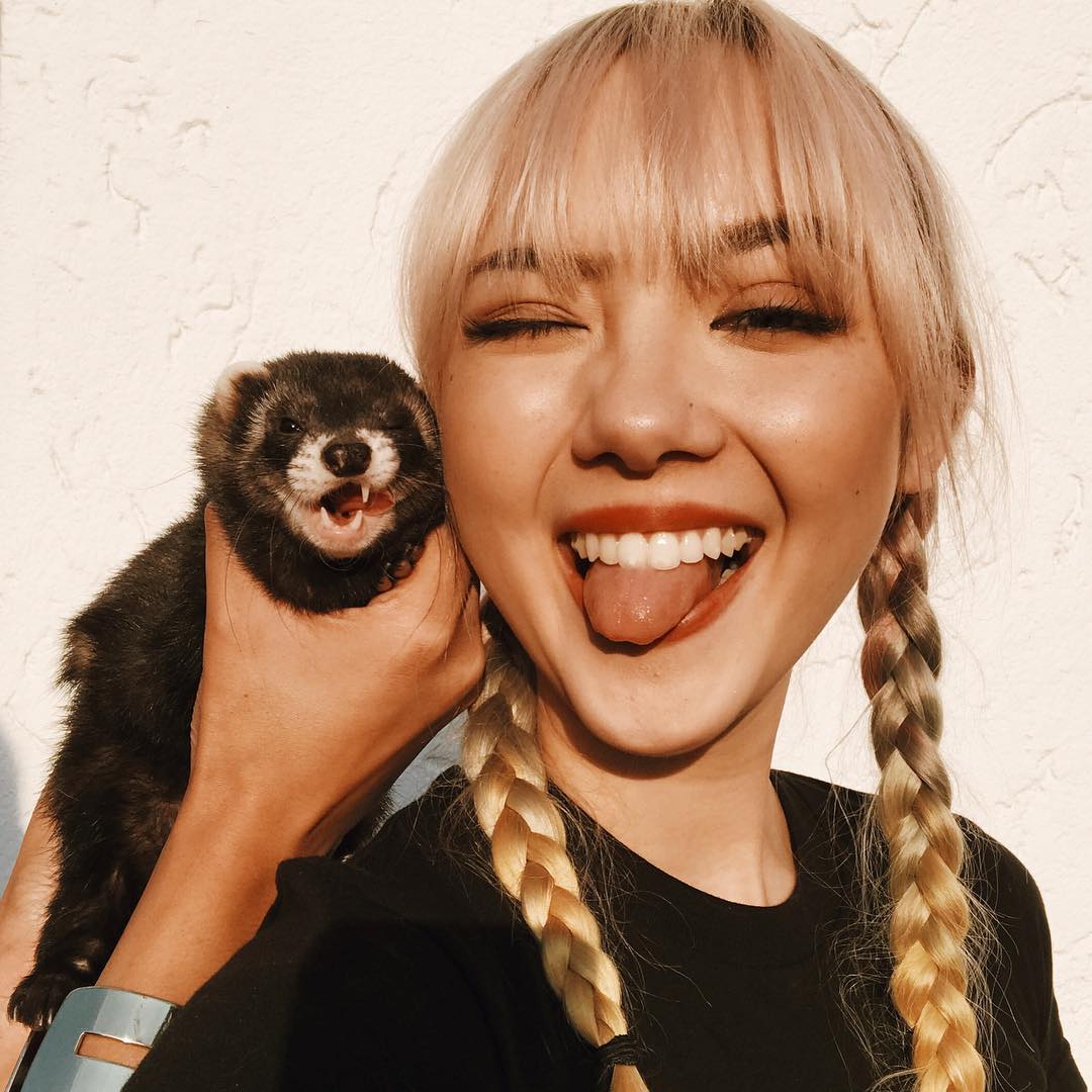 _ploychompoo's tweet photo. Taking Selfies with my Homie be like๐โจ๐๐ป #BรคrchenTheFerret #SameFacialExpression #Bruh #JannineWeigel https://t.co/ey3YcOFXWb