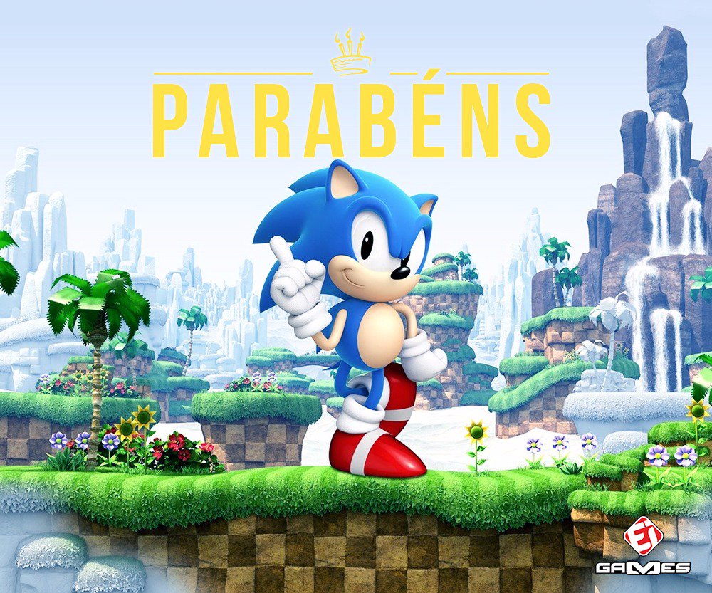 Parabéns ao Sonic the Hedgehog!