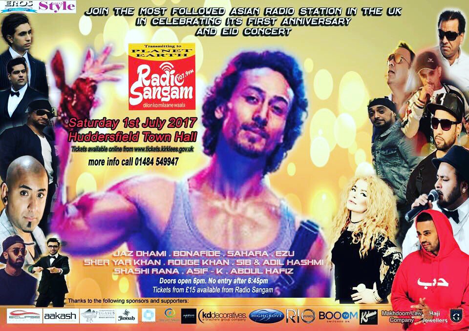 SIBrapper's tweet photo. **ROLA ABOUT TO START** 
PERFORMING @ @radiosangam #anniversary #eidconcert Sat 1st July at #huddersfield  @iTIGERSHROFF #tigershroff https://t.co/iR5lPaeQdl