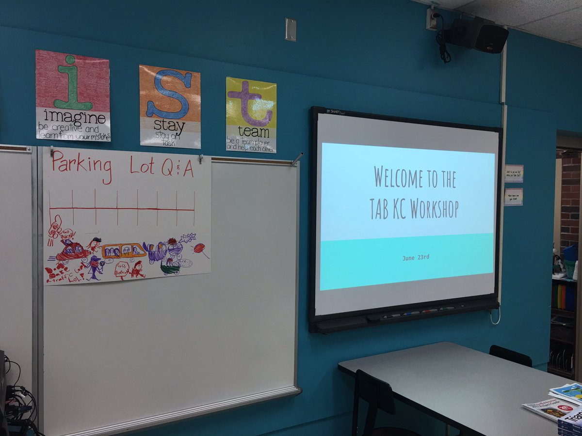 artfullydelish's tweet photo. TAB KC Summer Workshop is getting ready to kick off! So excited! @CenterSD @BooneBobcats https://t.co/D974FJ1uKq