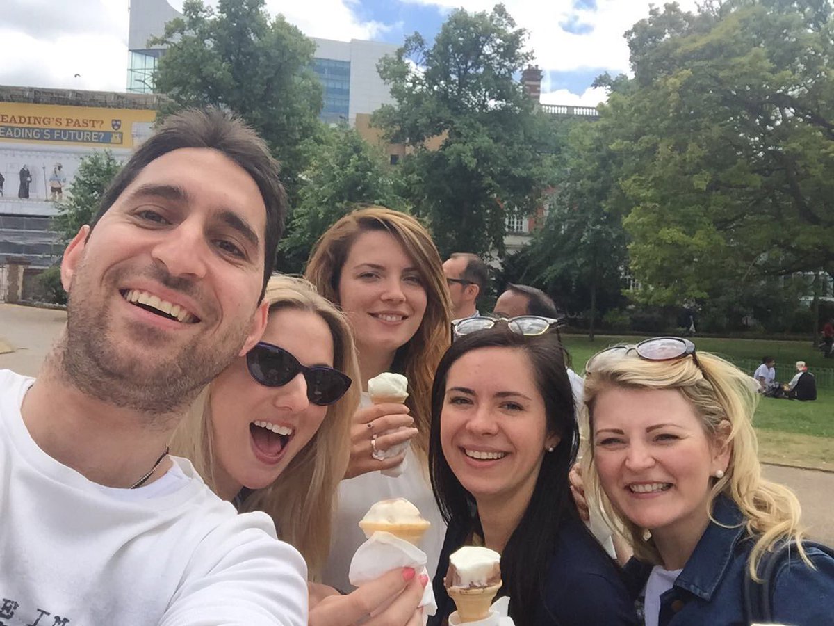 tjakubonyte's tweet photo. Got to love lunch breaks with ice-cream. #LifeAtPega @pega @Pega_olivenka @PegaLucie @SandraAltug https://t.co/XEV2lpGpuS