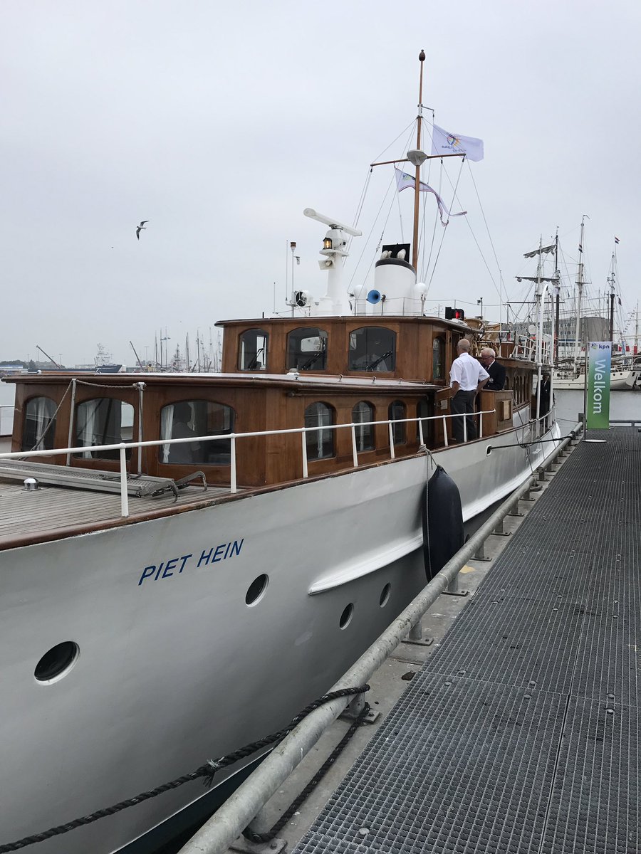 Topdag op het koninklijke jacht Piet Hein samen met collega's <a href="/KNSB/">KNSB</a> en <a href="/KPN/">KPN</a> op weg naar een prachtseizoen. #saildenhelder2017