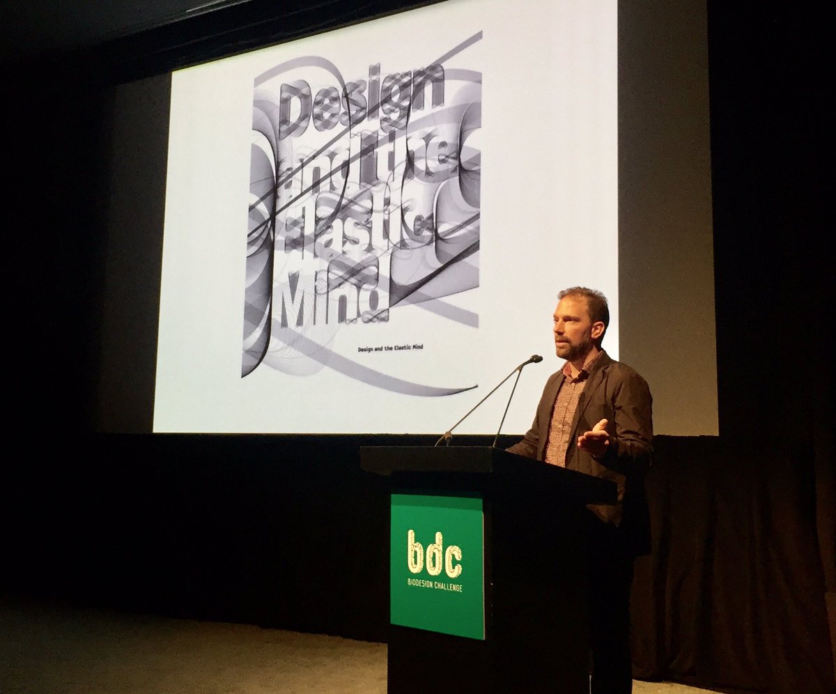 Biodesigned's tweet photo. We're so honored to have @WMyersdesign, the author of Biodesign, speak about the emerging field of biodesign + his work at #BDCSummit2017! https://t.co/NMz7XdLurJ
