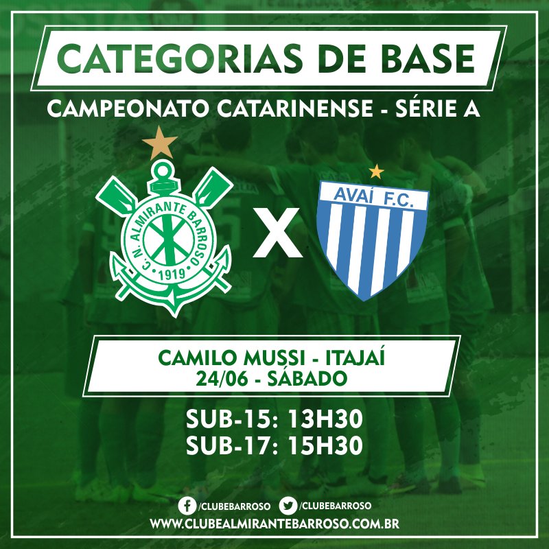 ClubeBarroso's tweet photo. No Camilo Mussi, @ClubeBarroso recebe o Avaí pelo Catarinense das categorias de base: https://t.co/B4CcD0p9YH https://t.co/pE7CqNFOn6