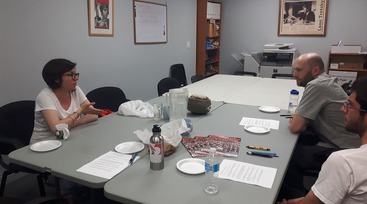 jahantoronto's tweet photo. @nikiashton met Fightback (@CanadaMarxists) today to discuss vision for the party and relevance of socialism. #cdnpoli #ndpldr #NDP #cdnleft https://t.co/N0cOzORHba