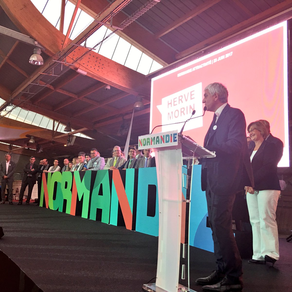 Herve_Morin's tweet photo. Nous voulons que nos produits "made in Normandie" soient reconnus dans le monde entier. @AttractiviteNdy https://t.co/ScifLyawFu