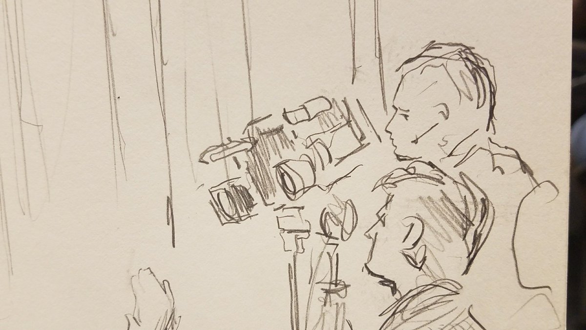 JasonKMorrell's tweet photo. This is what we've come to guys... @CNN forced to send sketch artist to WH briefing since they closed it off to us 🤣 credit: Bill Hennessy https://t.co/LHfDnqY6jN
