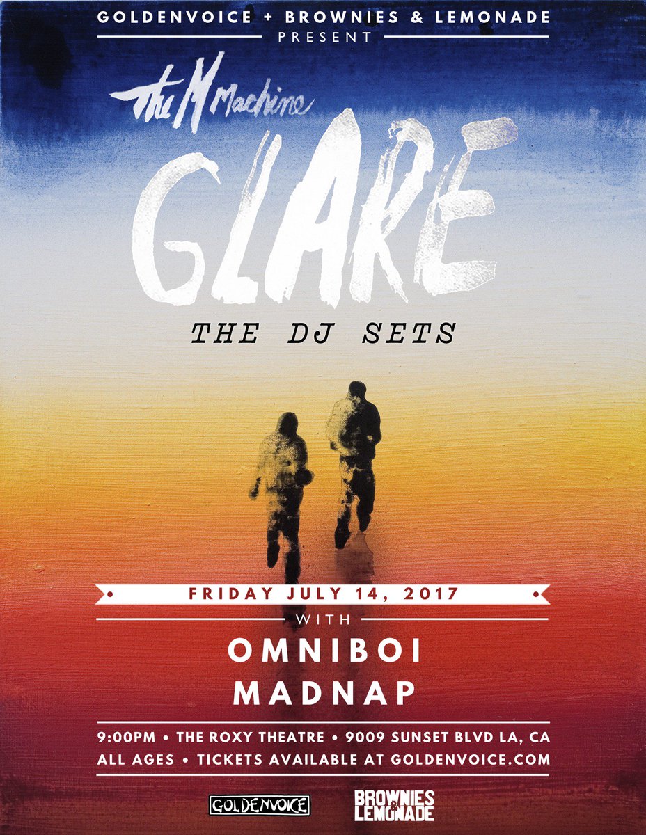 TeamBandL's tweet photo. 🎊ANNOUNCING🎊
@THEMMACHINE 
@OMNIBOI
@MADNAPMUSIC
@THEROXY 
FRIDAY JULY 14
TIX AVAIL NOW
➢https://t.co/47bRqtuPgx https://t.co/Qp3CcTKlGQ