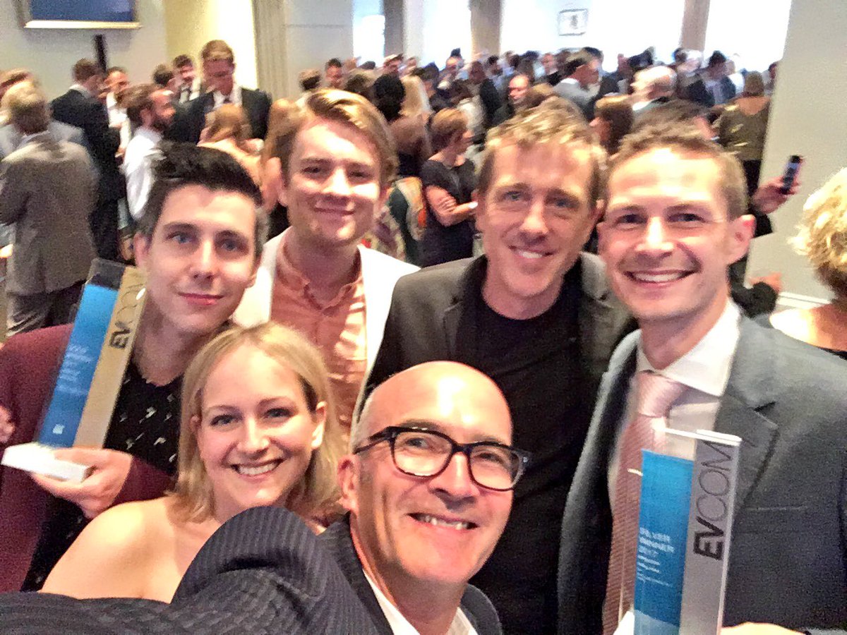 PukkaFilms's tweet image. Pukka team shot! Our #EVCOMScreens17 awards and our client Chris Shadworth @ofqual