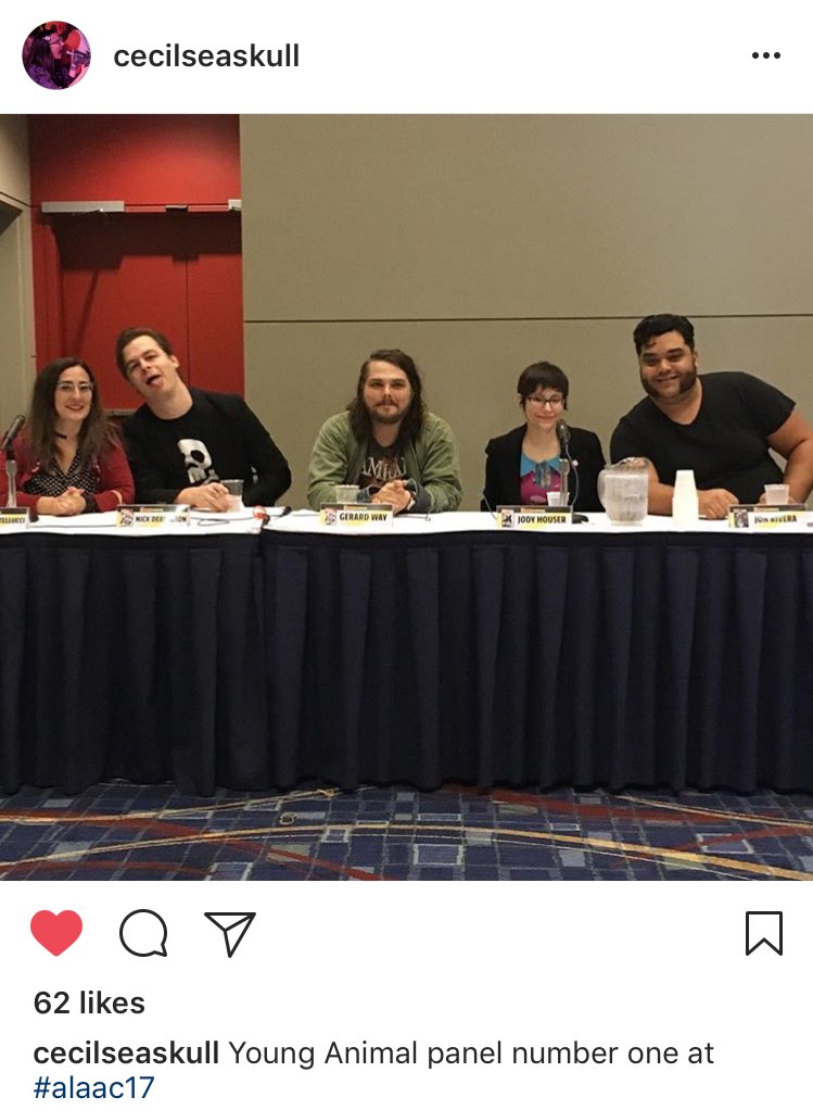 GWayWayliens's tweet photo. Young Animal panel! #alaac17 
Via @misscecil on Instagram https://t.co/UmrBbmCJZ8