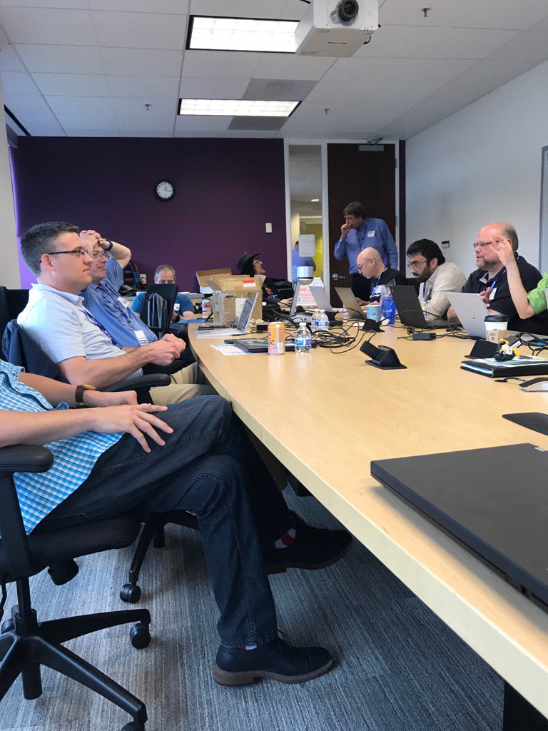 davemilner's tweet image. #DenverDevDay a room full of git verb puns going on.  #sourcecontrolhumor