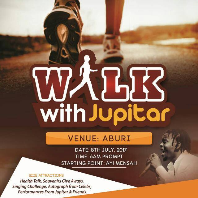 ShattaArab's tweet photo. @MzDagbani #WalkWithJupitar @JupitaRdGen 
8th July 2017
6:00am prompt
Starting point: AYI MENSAH 
Be there...!!!!!! https://t.co/PSkilh2Yur