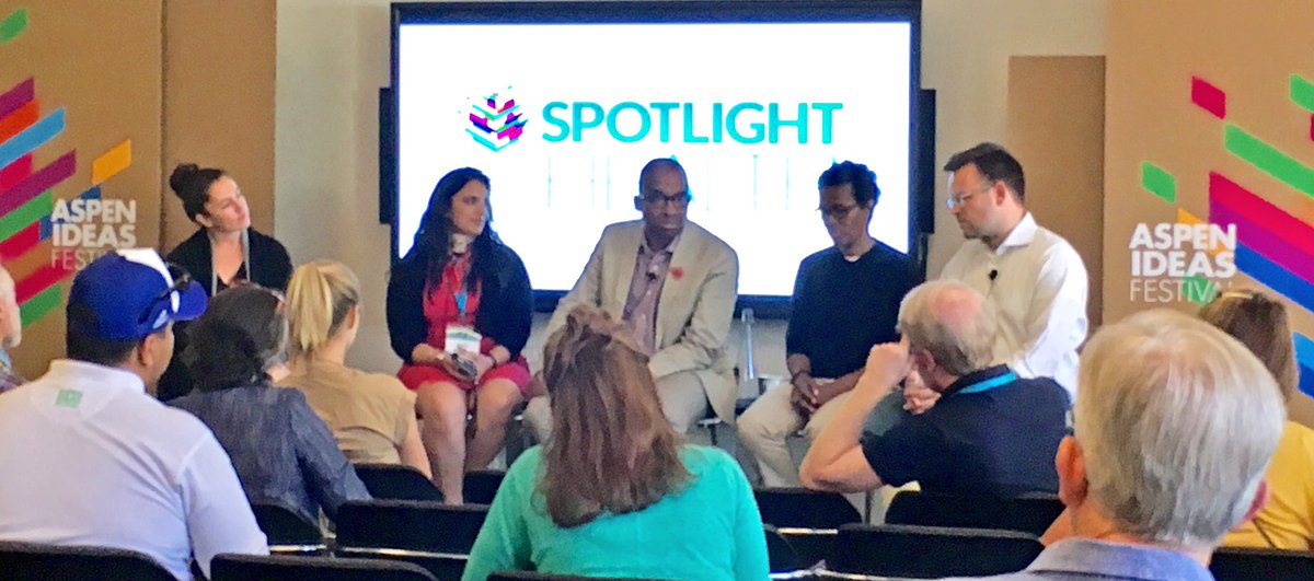 goranm's tweet photo. "How Social Capital Influences Well-Being" with @bopsource @NidhiBerry @GreenHejira @ZenChangeAngel @caspertk #AspenIdeas #SpotlightHealth https://t.co/vpZ00jrhoe