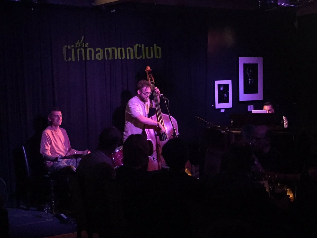 TheCinnamonClub's tweet photo. And we're off with @MarkLBass Fats Waller project in #Altrincham 

We start with Lulu's Back in Town
#jazz100 https://t.co/5cPGO2i5o1