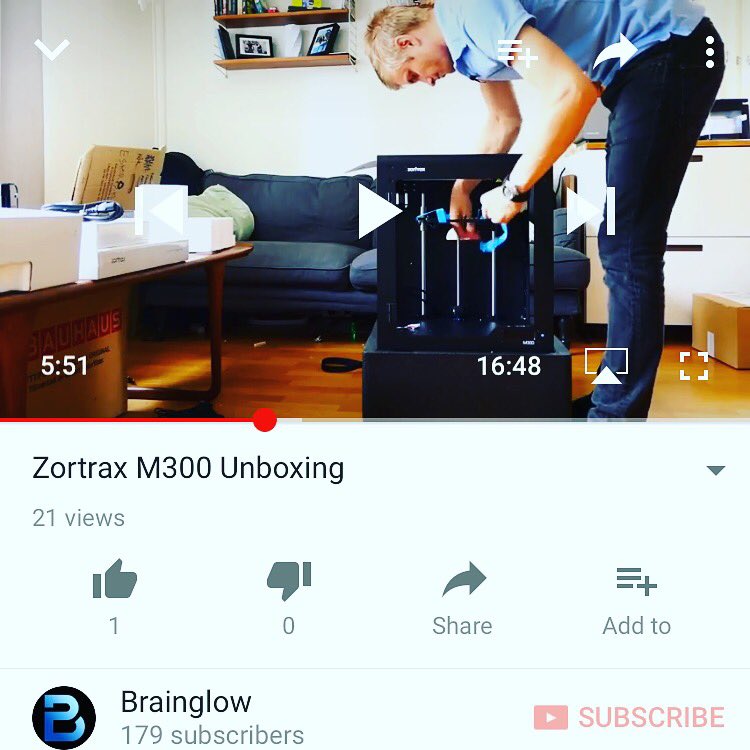 rosen_patrik's tweet photo. Unboxing video uploaded! https://t.co/nBvJ9NT2Xd #3dprint #3dprinter #zortax #zortrax300 #zortraxm300 #newprinter #maker #makergeek https://t.co/Ra4iXSf2rP