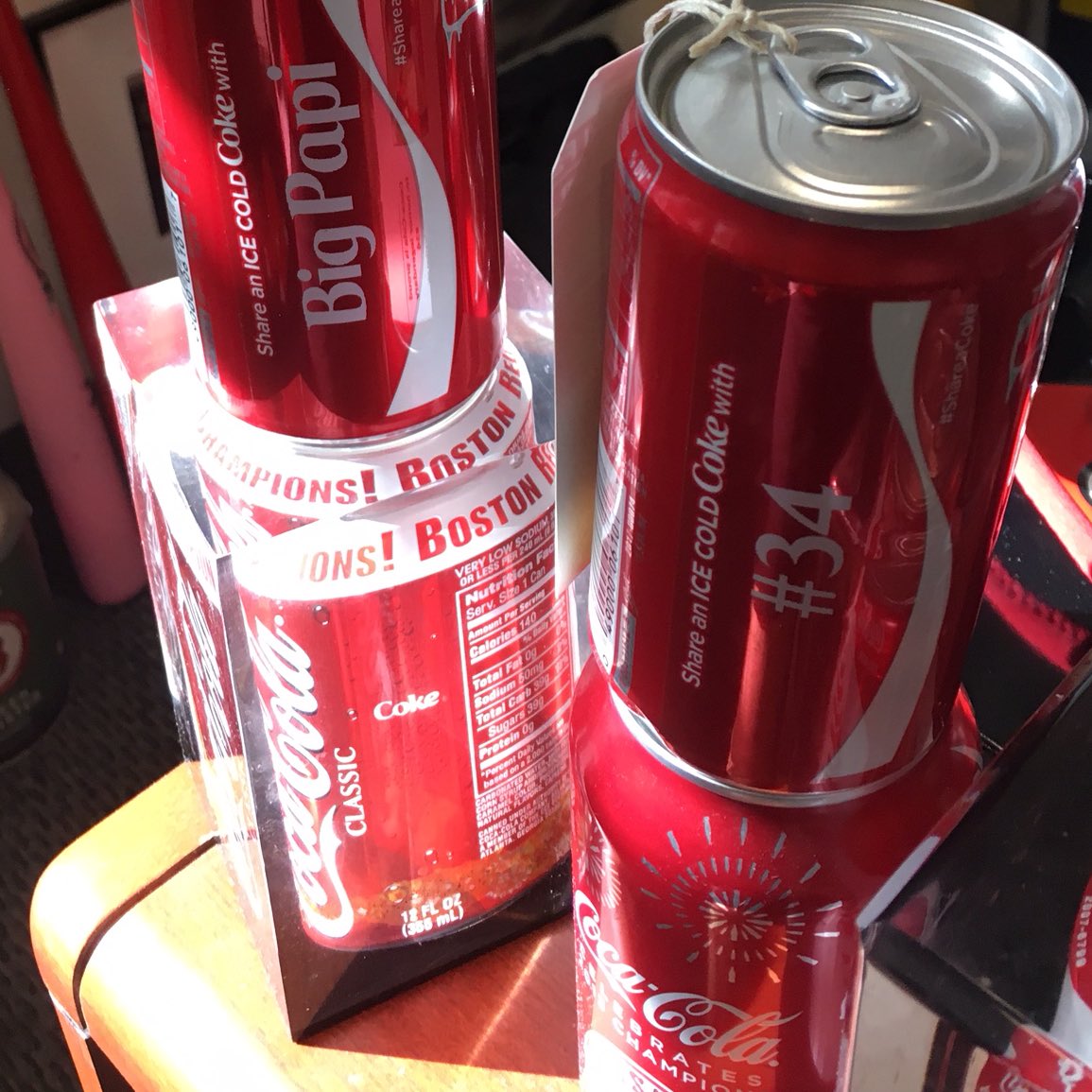 RedSox's tweet photo. You know you're a big deal when @CocaCola makes you this! 
#CheersBigPapi https://t.co/hD8DPfZNBh