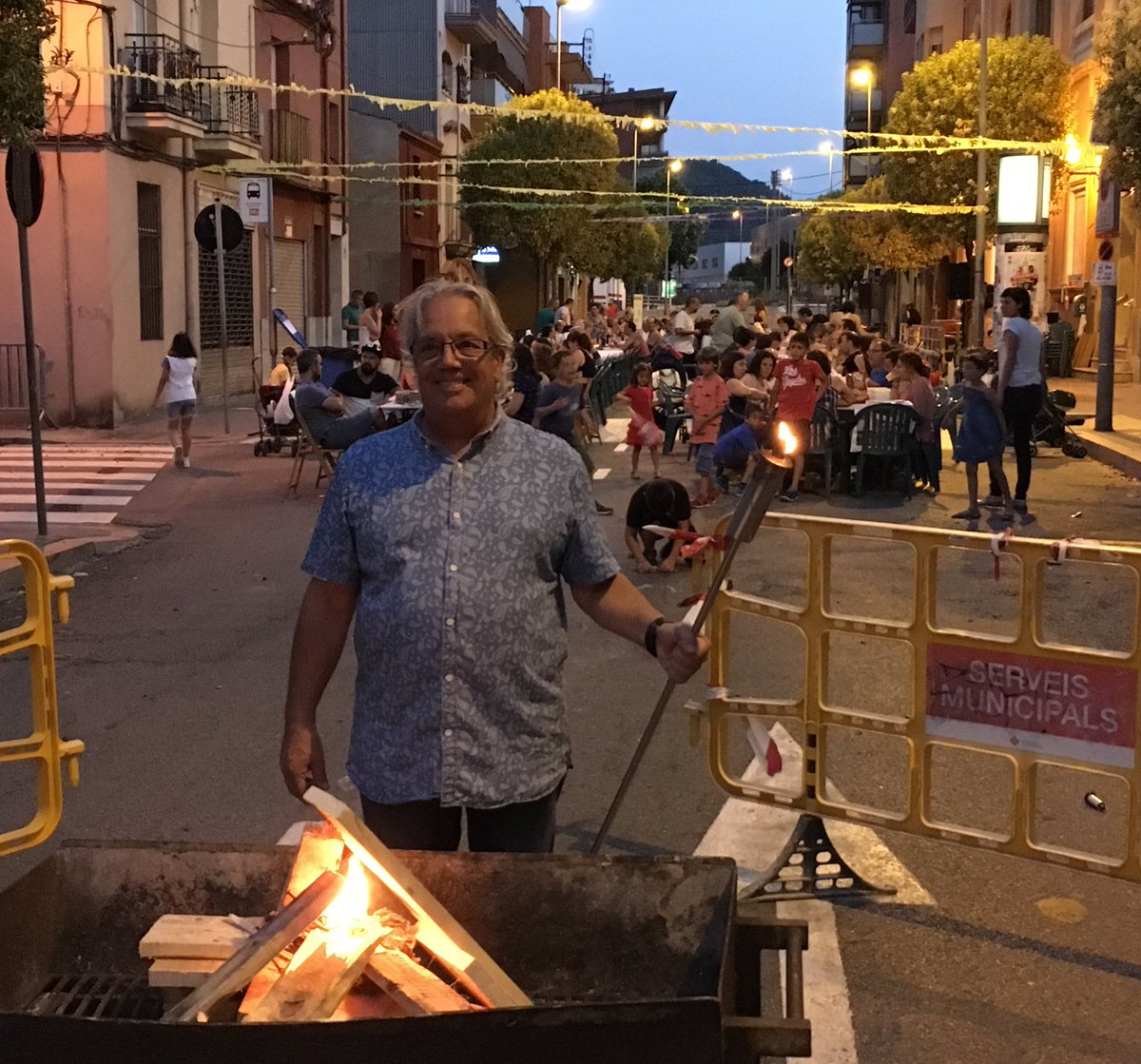La Flama del Canigó amb la lectura del manifest, a càrrec de Jaume Vila, enceta la Revetlla de Sant Joan de #MasRampinyo