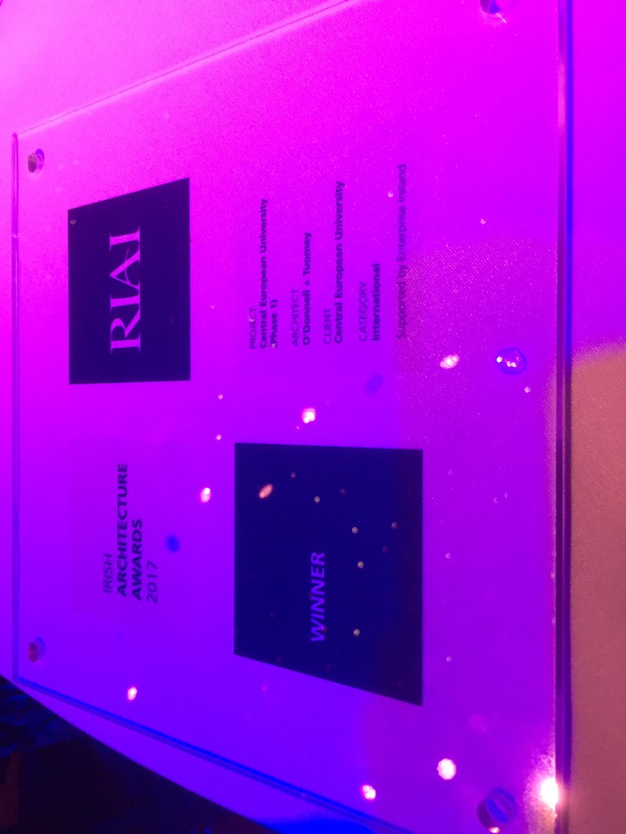 NOSworkshop's tweet image. Well done to O'Donnell and Tuomey winning best international @ #RIAIAWARDS