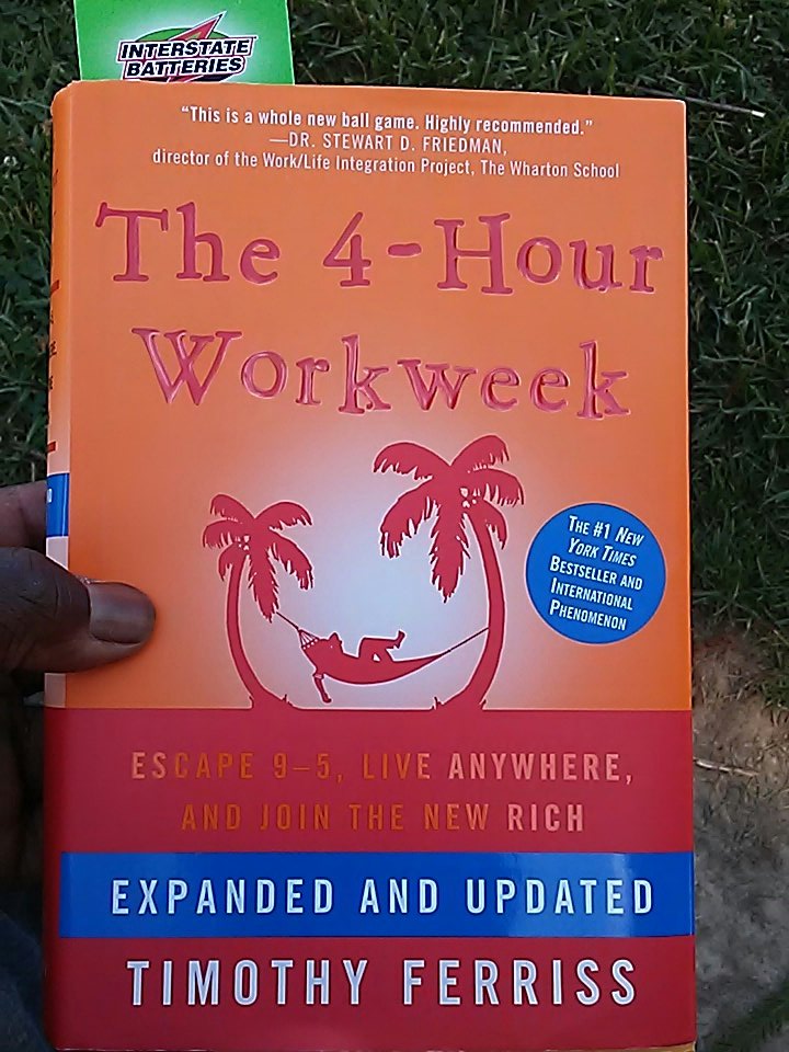 Thebohindel's tweet photo. Reading this book is changing my life.  I've implemented some of these. But now I'm going all-in #4hrworkweek #timferris #livelifefreely https://t.co/N2sjThQWrD
