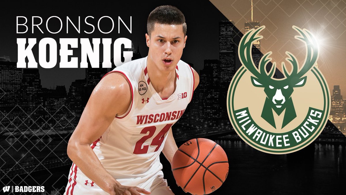 BadgerMBB's tweet photo. Another reason to Fear the Deer

Congrats to @BronsonK_24 on signing with the @Bucks. #OnWisconsin https://t.co/wkxG3B6bJM