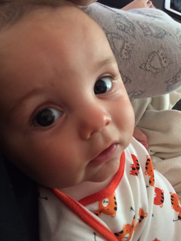 sam4ward's tweet image. It may be wet and miserable outside, but we are cosy and reading our "My First Nosiy Book" #BlissFridays #babysteps #babyboy #learntoread