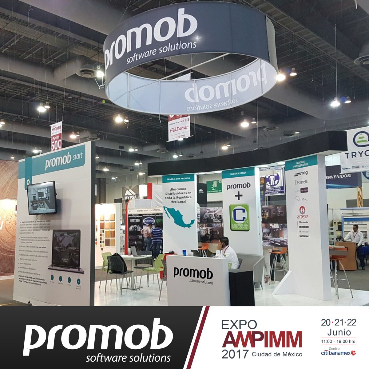 promob_mexico's tweet photo. ¡Muchas gracias por acompañarnos en #ExpoAMPIMM2017! 
Éste es el resumen de nuestra visita. Nos vemos en #ExpoAMPIMM2018 https://t.co/CePrteDgrw