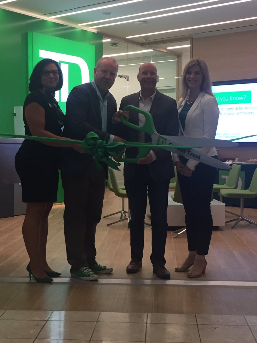 MattBrownLdn's tweet photo. Congratulations @TD_Canada on the opening of your innovative new branch in #LdnOnt and your donation to @Childreach. https://t.co/gZ9rIYEFym