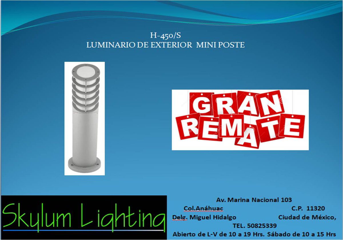 skylum_lighting's tweet image. VEN Y CONOCE TODAS LAS LUMINARIAS EN REMATE MARINA NACIONAL 103 COL ANAHUAC  50825339