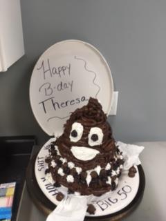 GVCmortgage's tweet photo. Happy Birthday, Theresa! We hope you enjoy the hilarious cake Brandy made for you. #LifeAtGVC https://t.co/VNatiiO6rz