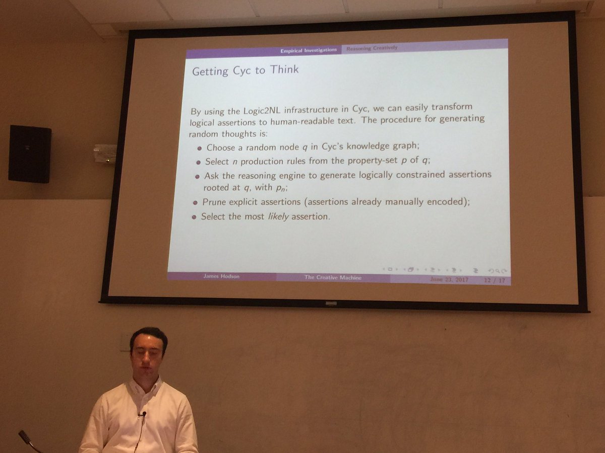 ai4all's tweet photo. James Hodson. #iccc17 live stream on YouTube #ml #nlp #cyc @TranscendentMan @ai4all @agi3news @GoodAIdev https://t.co/a6cO91PZGm