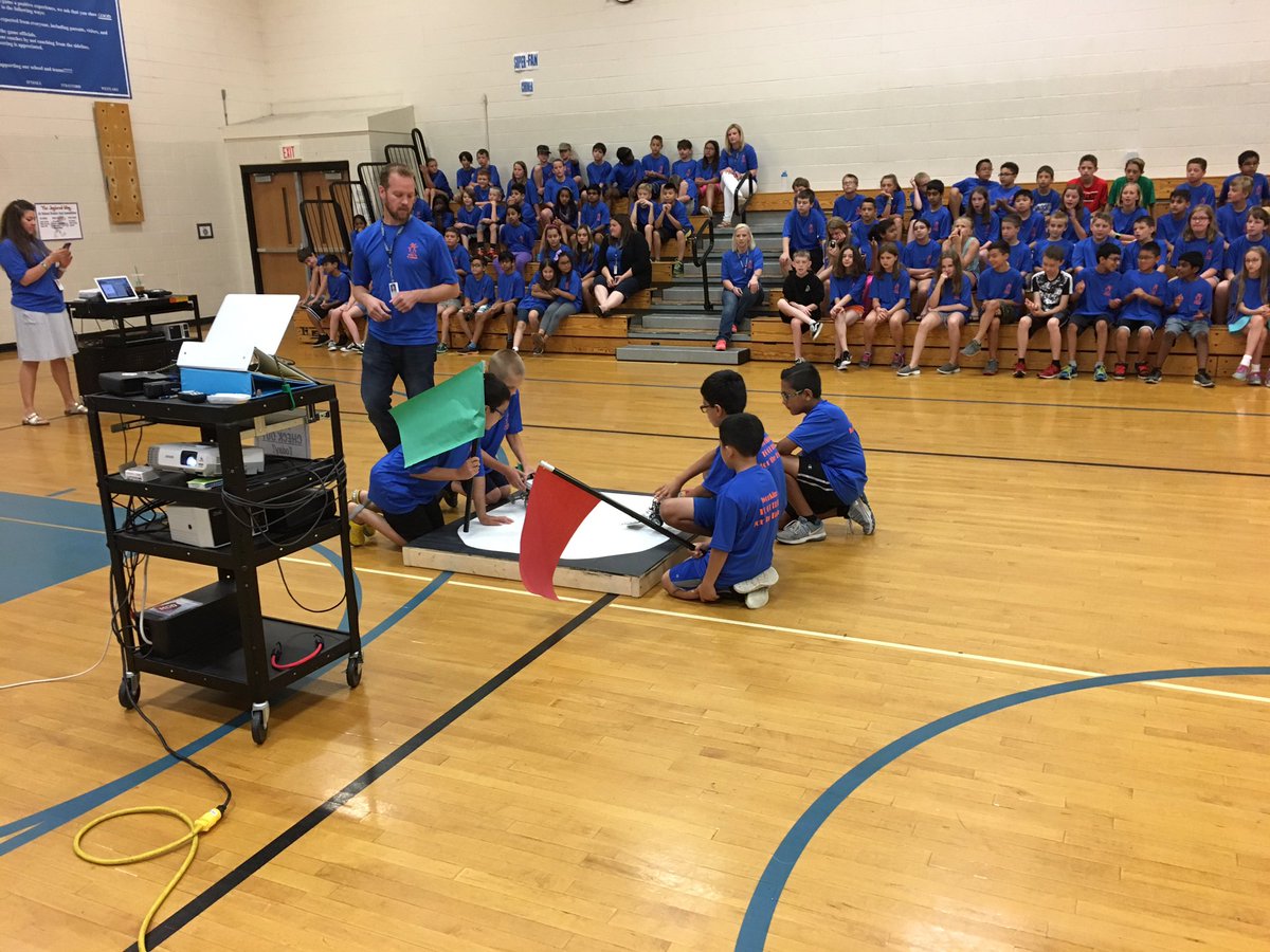 DrShieldsIELC's tweet photo. Last day of D93's Summer STEM Camp with Robotics competition. It had all of the excitement of a 7th game of a "world's series." https://t.co/OPf6AcpF9e