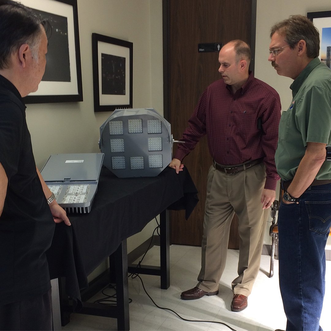 GreenStarLED's tweet photo. We appreciate Greg Jones and Aaron Ramirez from @TxDOTAustin stopping by today as part of our Supplier QA Audit. @cpsenergy #GreenstarLED https://t.co/emyKSg6Vm7