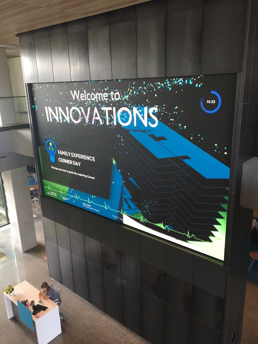 CernerCareers's tweet photo. Family Experience Cerner Day at our awesome Innovations Campus in Kansas City! #CernerInterns #TouchTomorrow https://t.co/OkvnOnCKvi