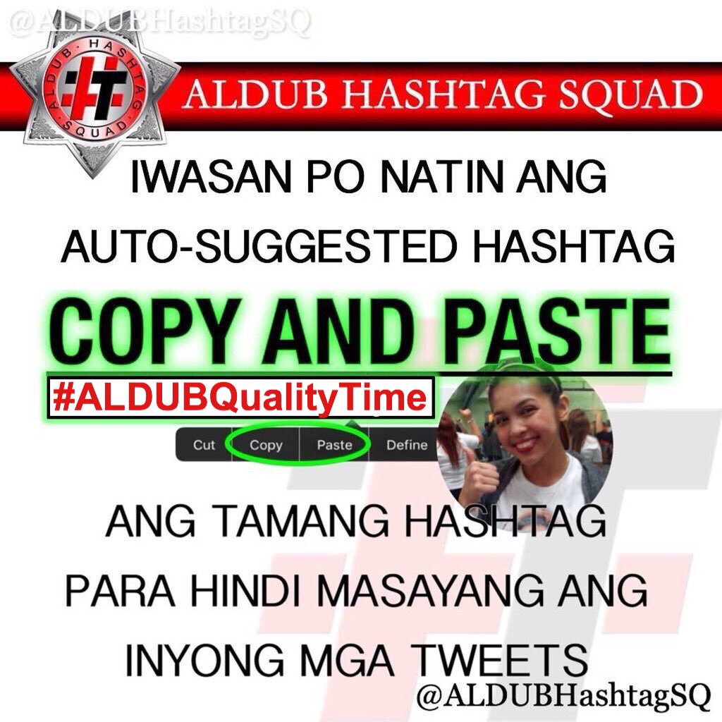 ALDUBHashtagSQ's tweet photo. RT To Avoid Typo Errors On HT
OHT #ALDUBQualityTime 
@jaysondmx @AlDubBigGirlz @ALDUBNation @WhilczelCanlas @ofctrendsetter @SenyoraTidora_ https://t.co/IyiFG41vpp