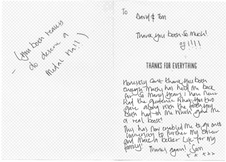 think_stockport's tweet photo. It's always nice to get good feedback from our learners. It's even better when you get a card and a gift bag too! Thanks Samantha Edwards! https://t.co/iai7gttoVH