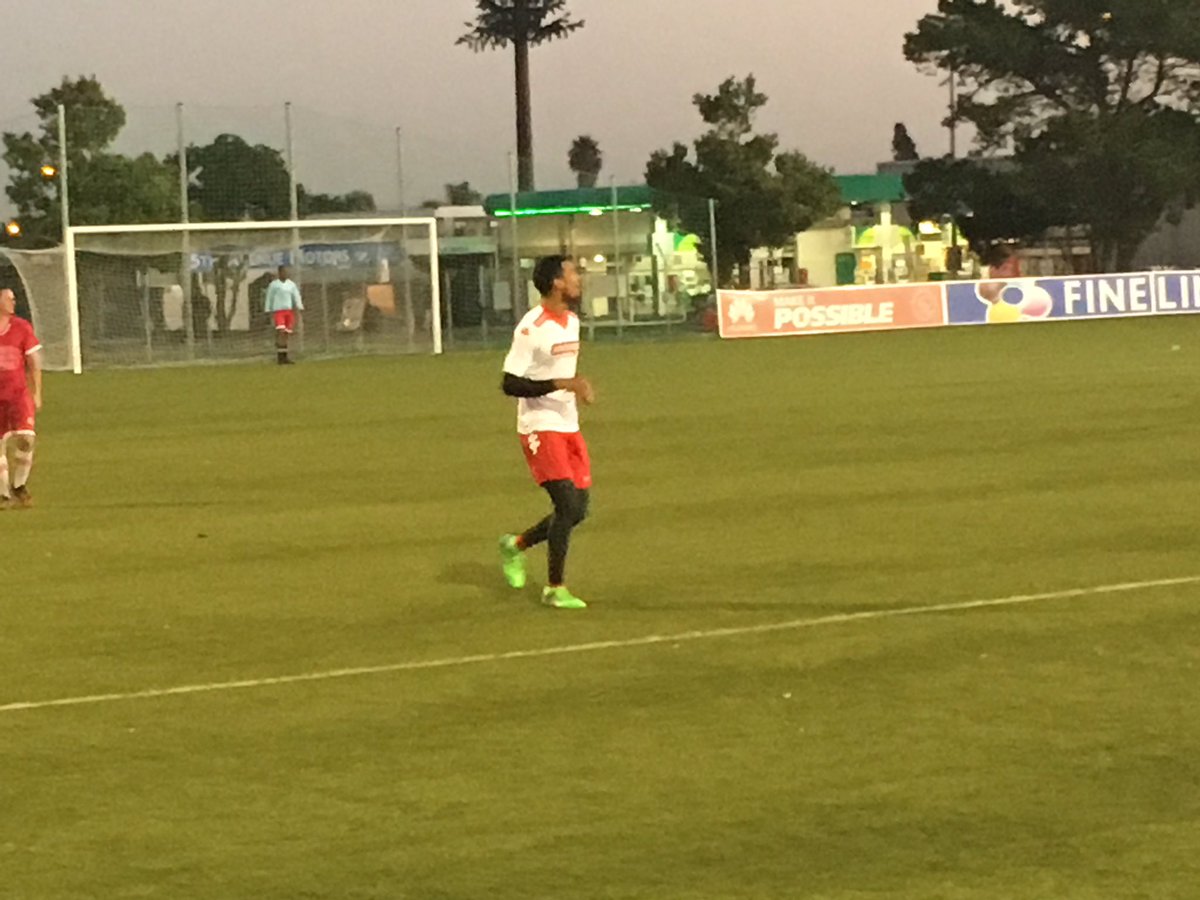 FMSouthAfrica's tweet photo. The first game of the #Kick24 kicked off and @BeezaPetersen has already scored! He's playing on the wing tonight... https://t.co/6htjuwrHdw