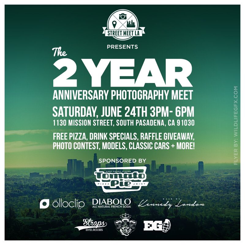 streetmeetla's tweet photo. Come to our 2yr Anniversary photo meet tomorrow! FREE pizza, prizes, models, classic cars + #photomeet #photography #instameet https://t.co/B2zh9D2EiZ