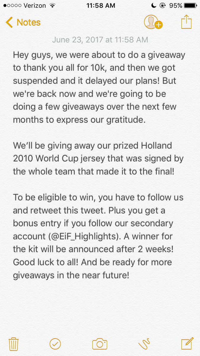 GIVEAWAY: Holland 2010 World Cup kit signed by the whole team! Sneijder, RvP, Robben, and more! RT + Follow to enter. Read note for details.
