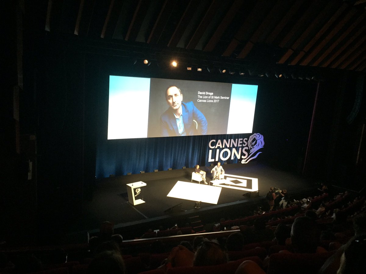 Alexclegg9's tweet photo. St Mark for St DD. The very best. #canneslions2017 https://t.co/zji2T04Yfb