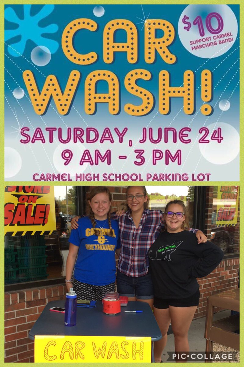 CarmelBands's tweet photo. Don't forget! The Marching Greyhounds are washing cars tomorrow!
https://t.co/K5VJ62A9r0 https://t.co/opWBwQlPNP