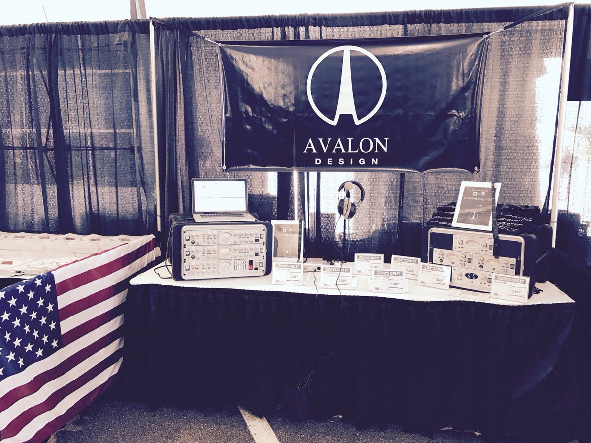 avalondesignusa's tweet photo. All set up for @sweetwatersound GearFest 2017! Come say Hey, and tag us on social media to receive a free, limited edition GearFest button🎶 https://t.co/6v5cEbXGWT