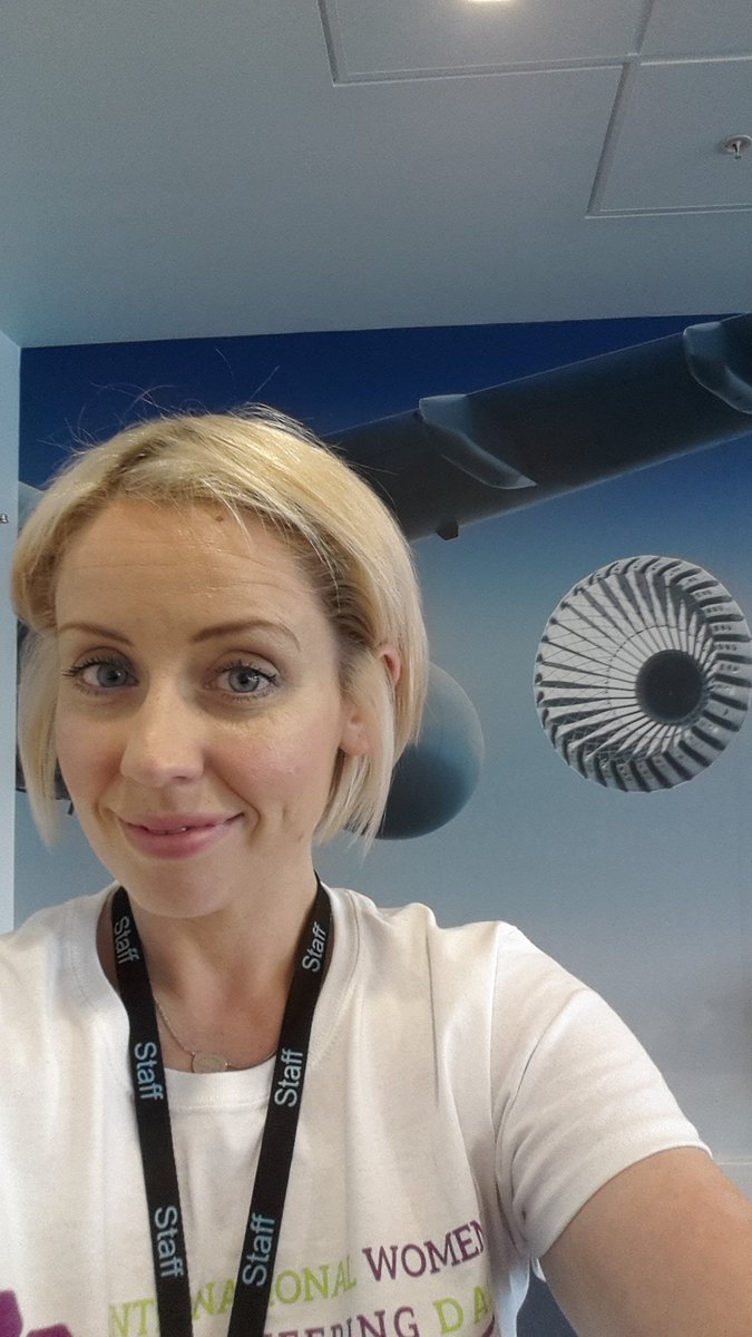 theweeengineer's tweet photo. #INWED17 tshirt on today, in front of the product I love to engineer! #WomeninEngineering @Cobham_plc @IETWomenNetwork @INWED1919 https://t.co/bC9Yz4Jxxf