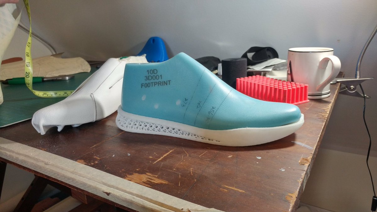 thinkstations's tweet photo. #ThinkStationCan strut you into the future w/ innovative footwear courtesy of our P70- &amp; P410-powering @footprint_3D https://t.co/zqysPfsuGs